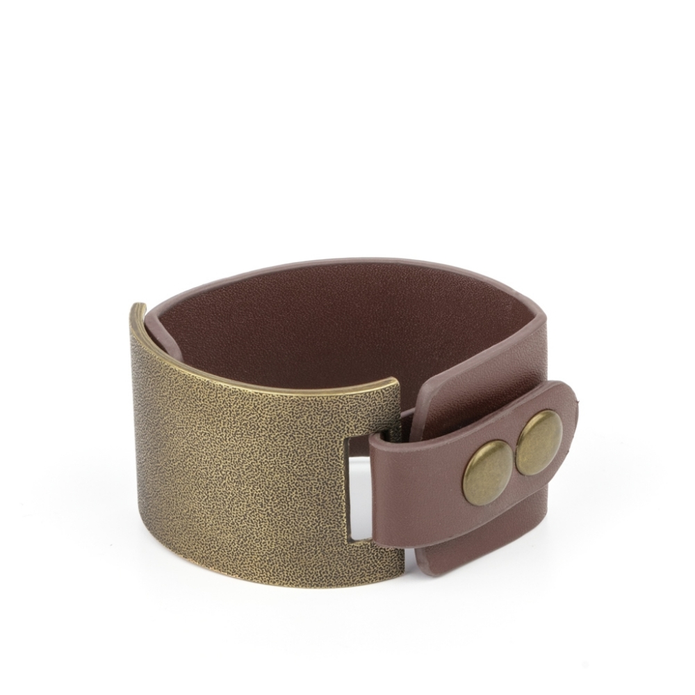 Studded Synchronism Brass LeTher Urban Bracelet Leather Fashion Jewelry